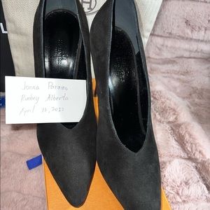 HERMES SUDE HEELS